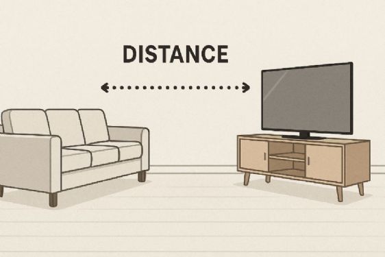 沙發與電視距離怎麼抓才剛好？室內設計黃金比例視聽距離一次看懂